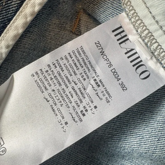The Attico Blue Paneled Jeans NWT - Picture 13 of 13